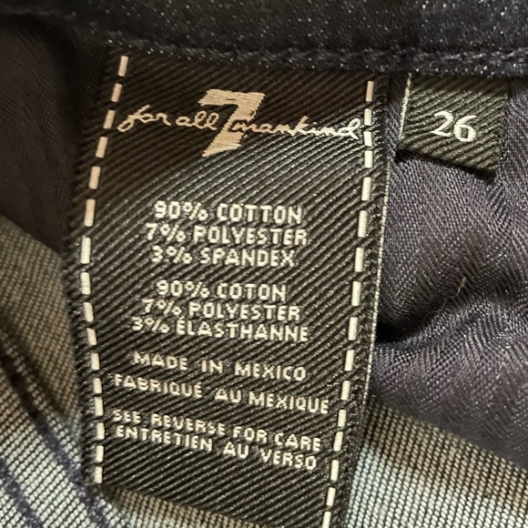 New 7 For All Mankind Gwenevere Skinny Jeans Sz 26 - Picture 10 of 10